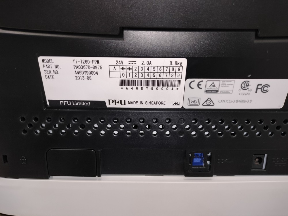 Fujitsu fi-7260 Color Duplex Document Flatbed Sheetfed Scanner