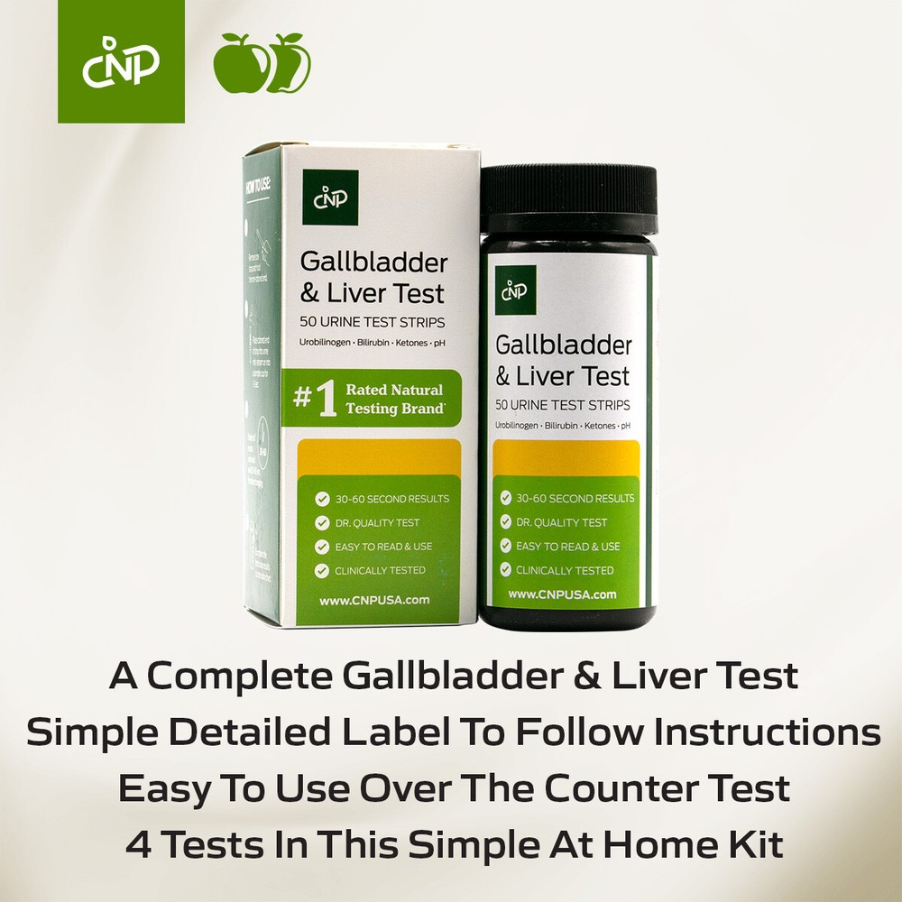 Gallbladder & Liver Testing Kit, 50 Count Test Strips for Urobilinogen,