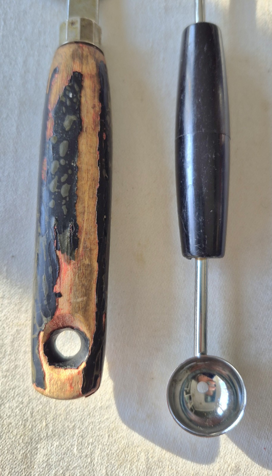 6 Piece Vtg Ecko Kitchen Utensils Spatulas, Spoon, Can Opener, Cheese Cutter