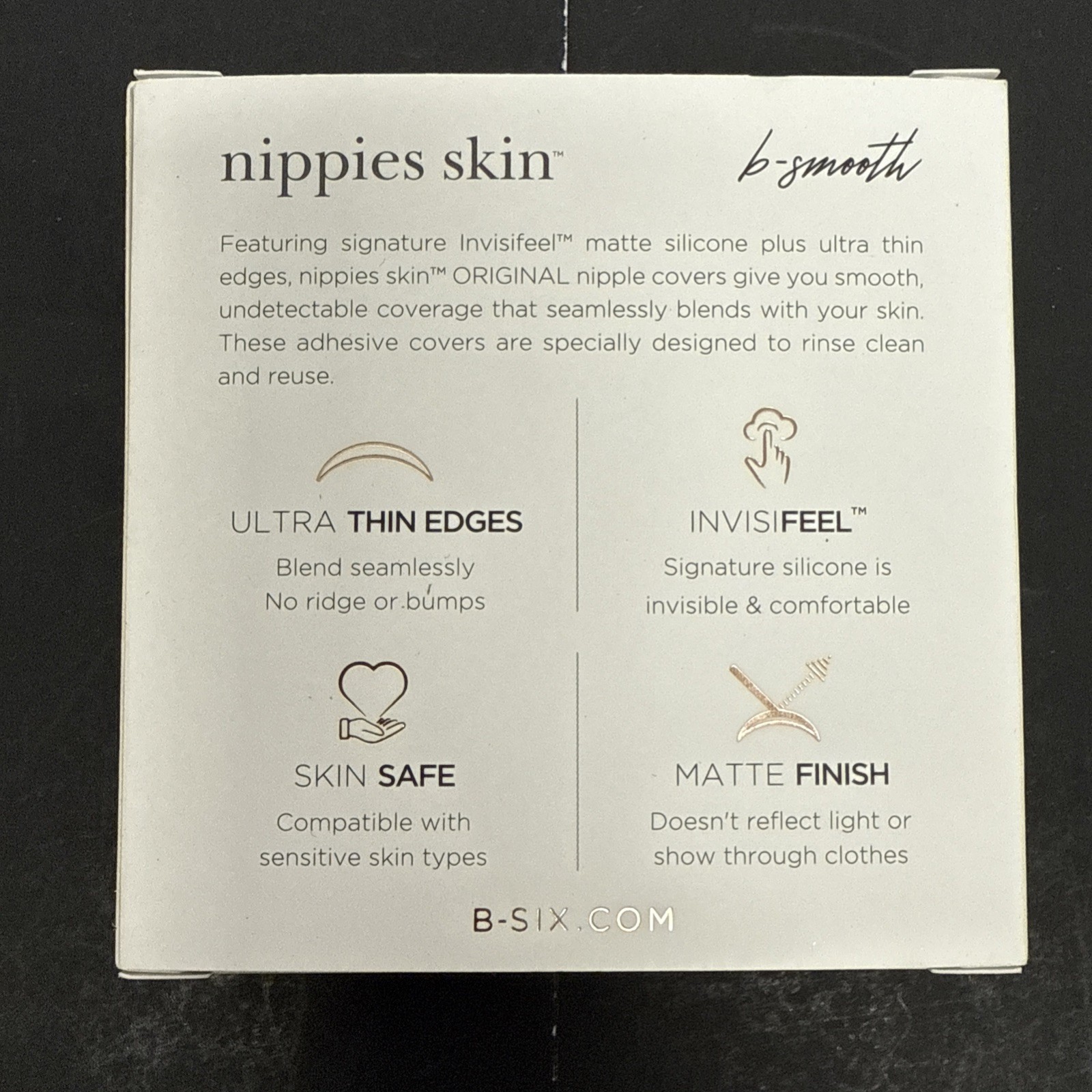 Nippies Skin Original B-SIX Nipple Cover Creme Color Size 1 S/M (3”) A-C Cups