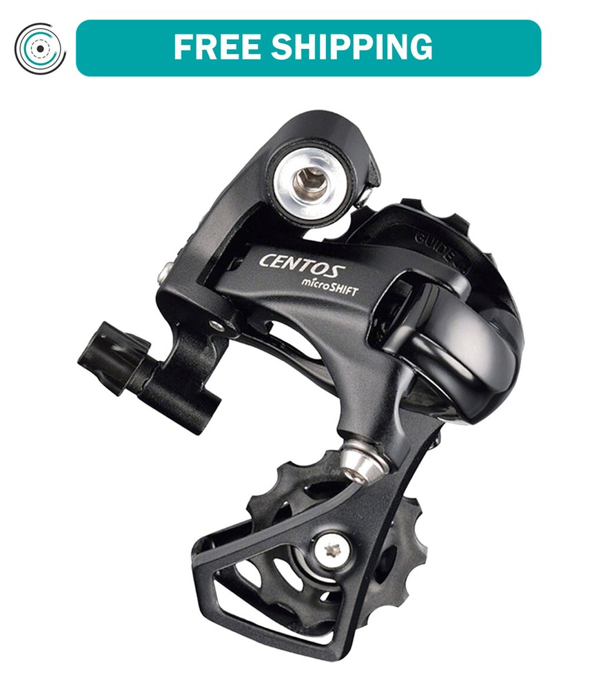 microSHIFT Centos Rear Derailleur - 10 Speed Short Cage Black
