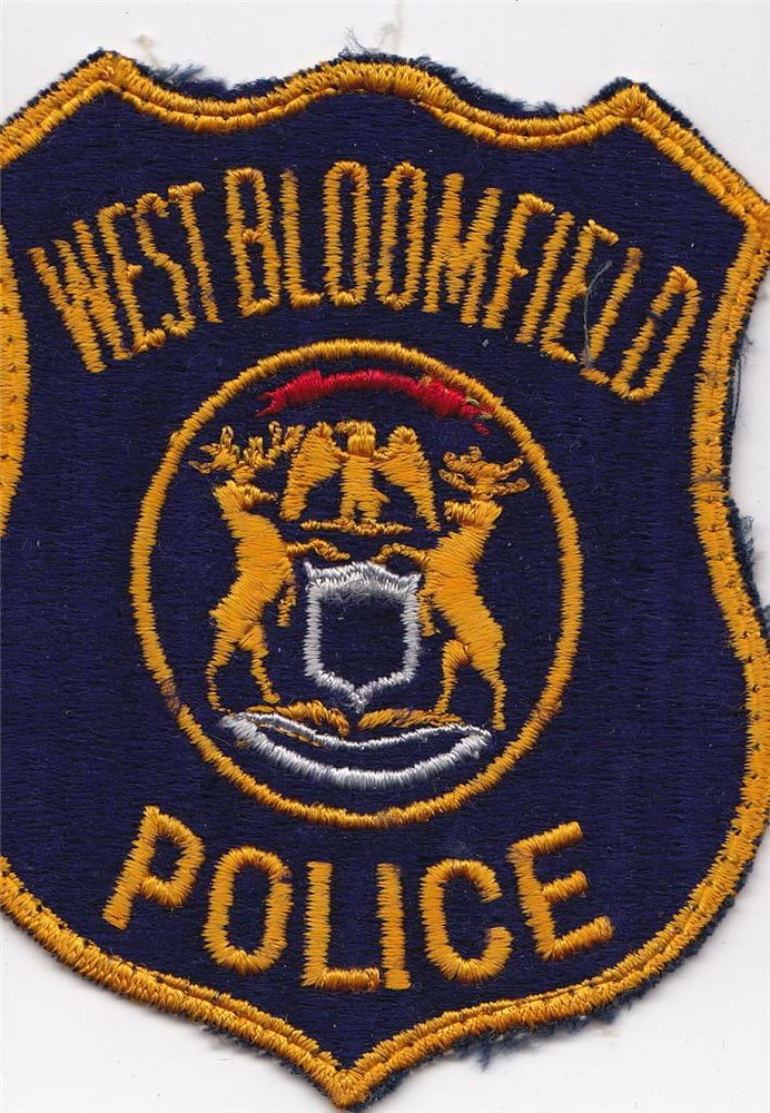 WEST BLOOMFIELD  POLICE Shield-shaped  Patch