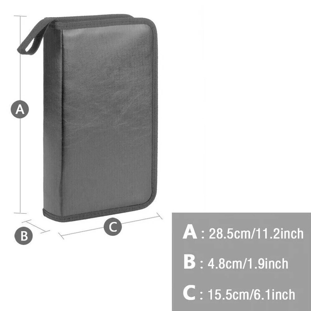 80 Disc CD Holder DVD Case Storage Wallet VCD Organizer