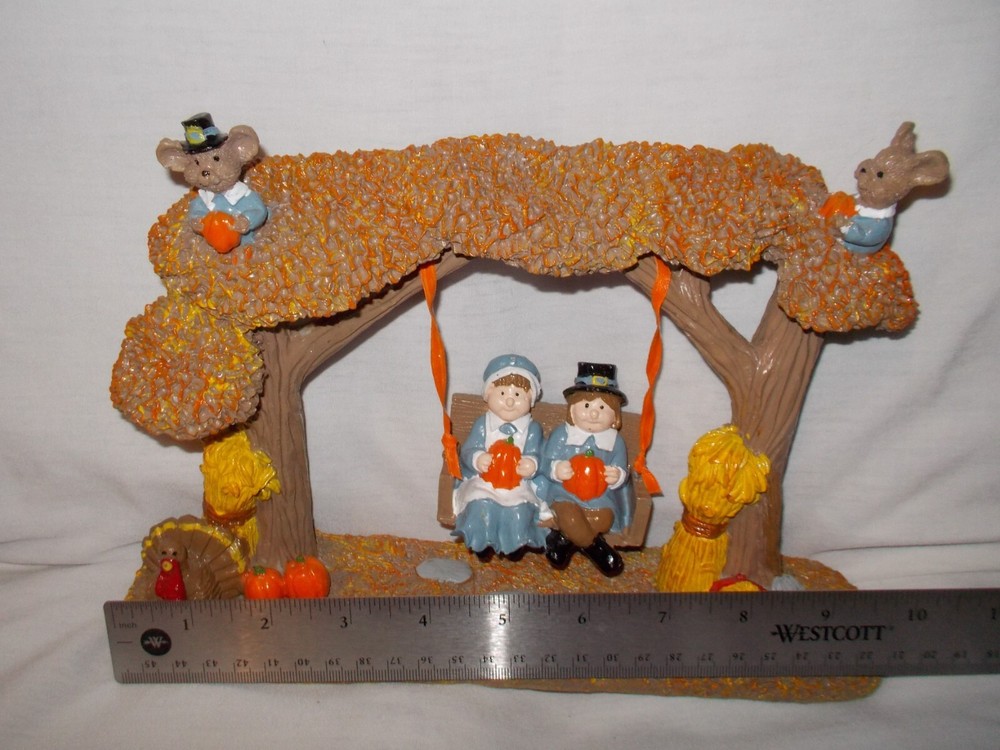 Polystone Thanksgiving Swing in Garden