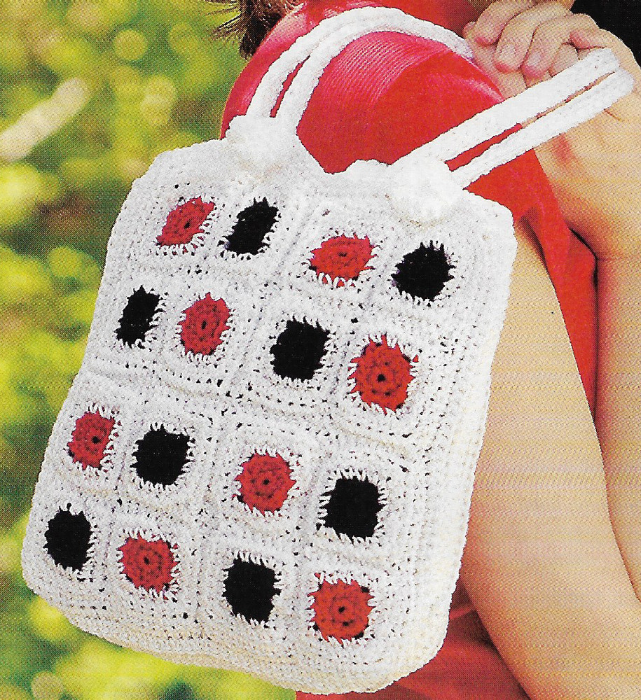 Polka Dots Purse crochet pattern instructions