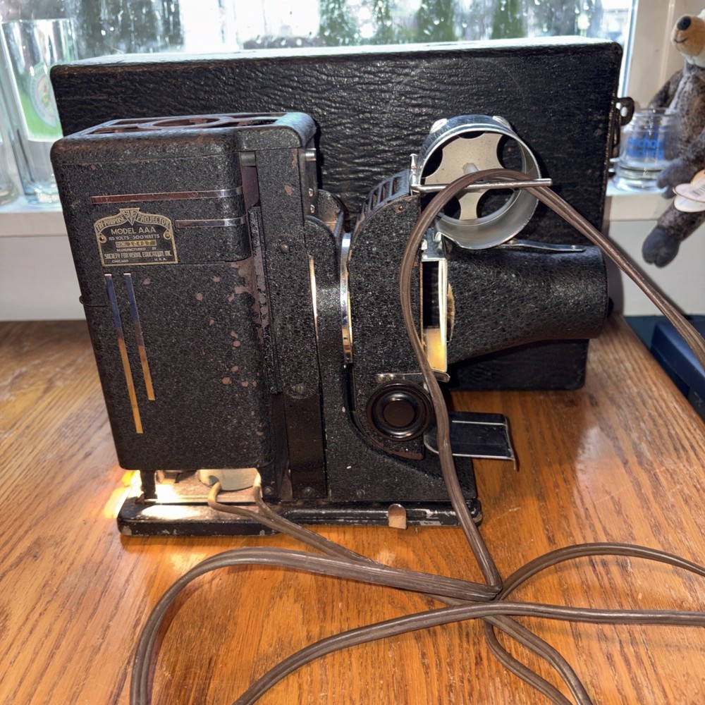 Antique Tri-Purpose projector model AAA 115 Volt.  Tested Works!