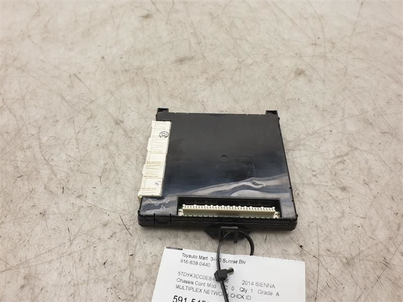 11-14 TOYOTA SIENNA MULTIPLEX NETWORK BODY CONTROL MODULE ECM ASSEMBLY