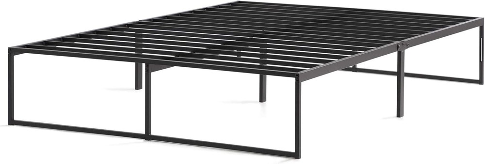 Space-Saving Twin Platform Bed Frame - 14" High, Easy Assembly, Stylish Design