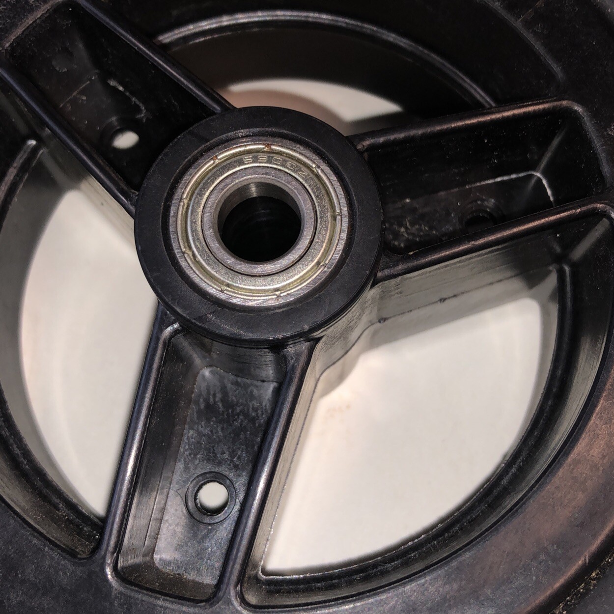 TWO 7” Inch swivel solid Wheel Caster Wheels Tires Rc robotics wagon rover cart