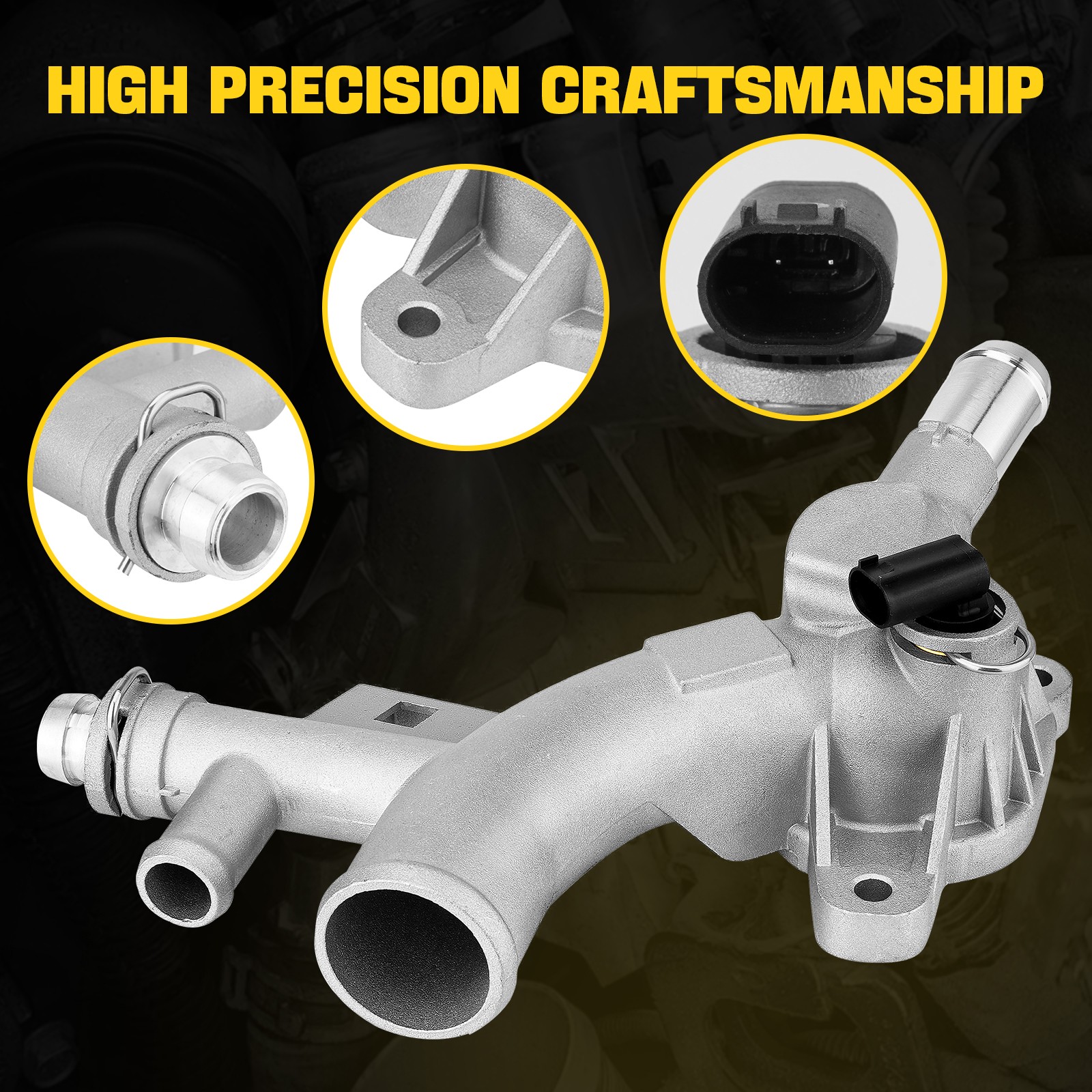 902-846 Engine Coolant Water Outlet For Chevy Cruze Sonic Trax Buick Encore 1.4L