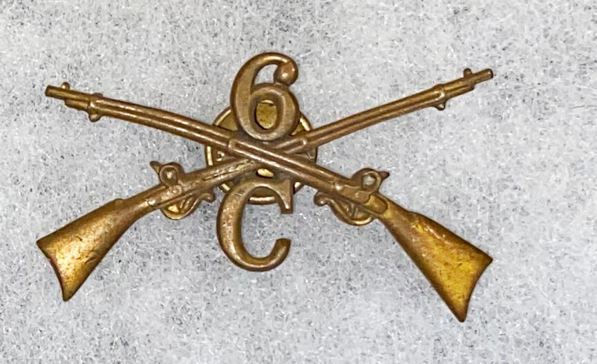 C Company 6th Infantry Cap / Collar Badge