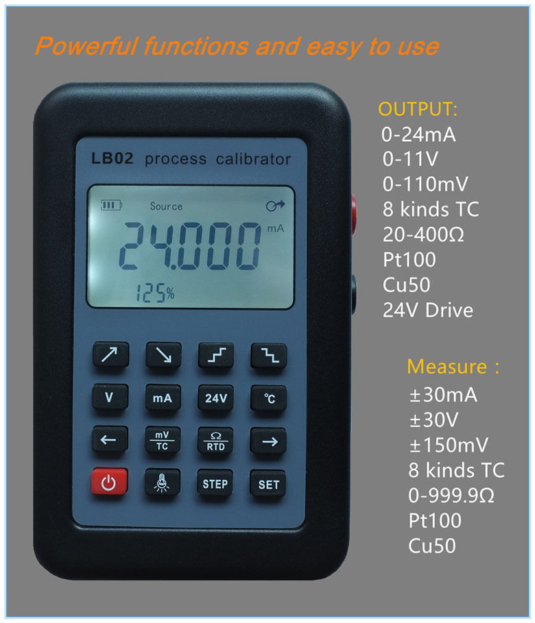 Versatile LB02 Resistance Current Voltmeter Signal Source Process Calibrator