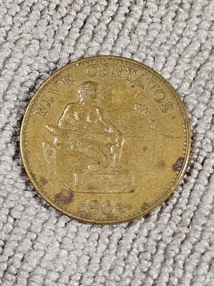1964 Philippines Five Centavos Circulated P2