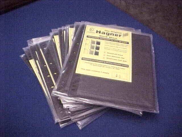 5 each Hagner Stock Sheets 2 Side 3 Row.