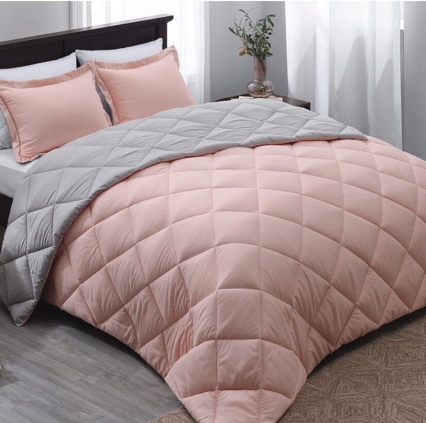 Basic Beyond Queen Comforter Set - Beige Comforter Set King Size Reversible Dow
