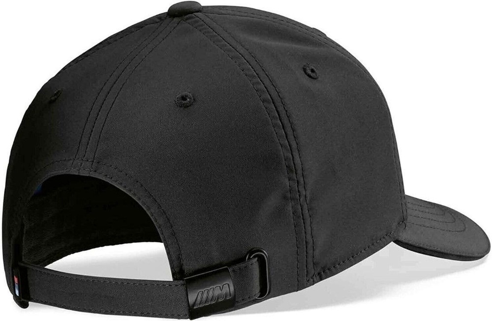 BMW M Cap Hat Golf Baseball Black Recollection Adjustable Strapback