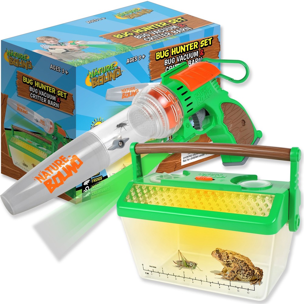 Nature Bound: Bug Hunter Bundle Set - Insect Vacuum & Critter Barn - Light-Up