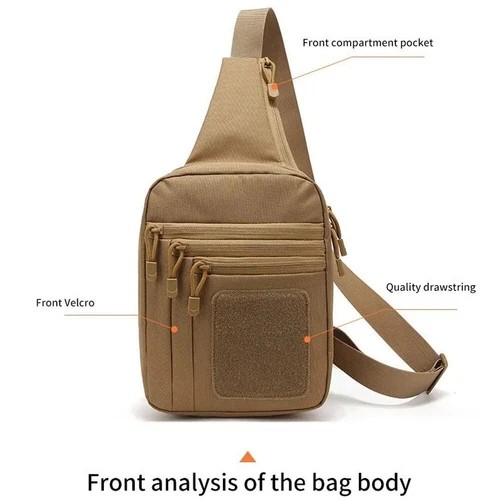 Tactical Gun Bag Pistol Holster Concealed Carry Chest Crossbody Pack Handgun Bag