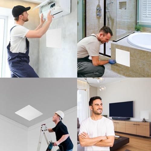 Adjustable Spring Access Panel 12"x12" Inches, for Drywall, Ceiling, 4 12x12