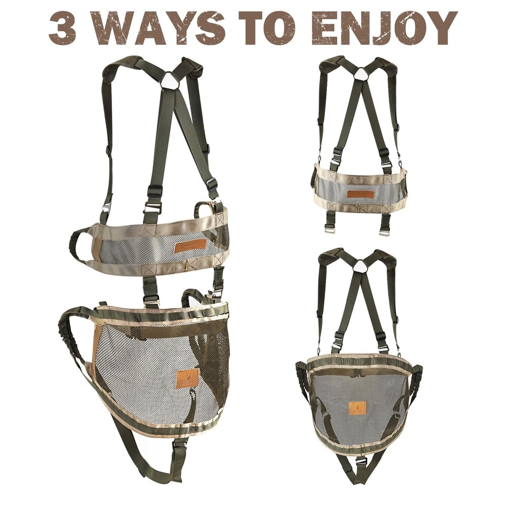 Tree Saddle Hunting Kit Lightweight Tree Climbing Saddle Adjustable Treestand...