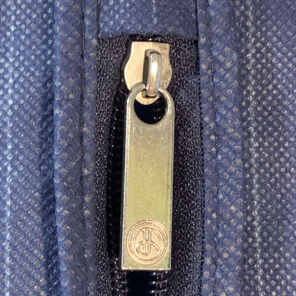 Tom James Navy Cloth Garment Bag