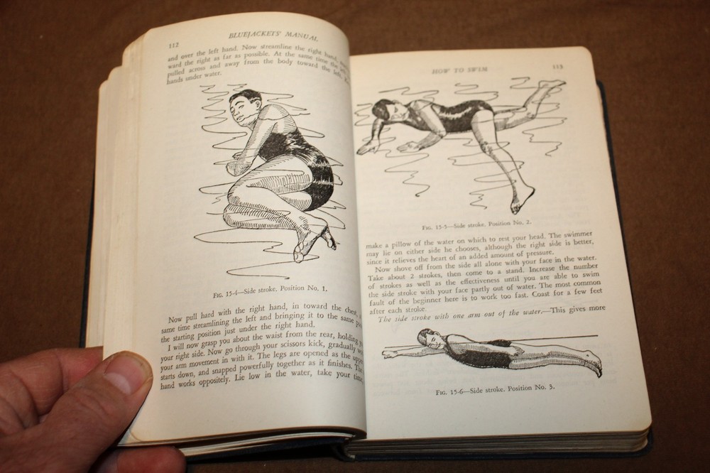 Original Early WW2 U.S. Navy "The Blue Jackets'' Book, Named & 1940 d. w/Doc's