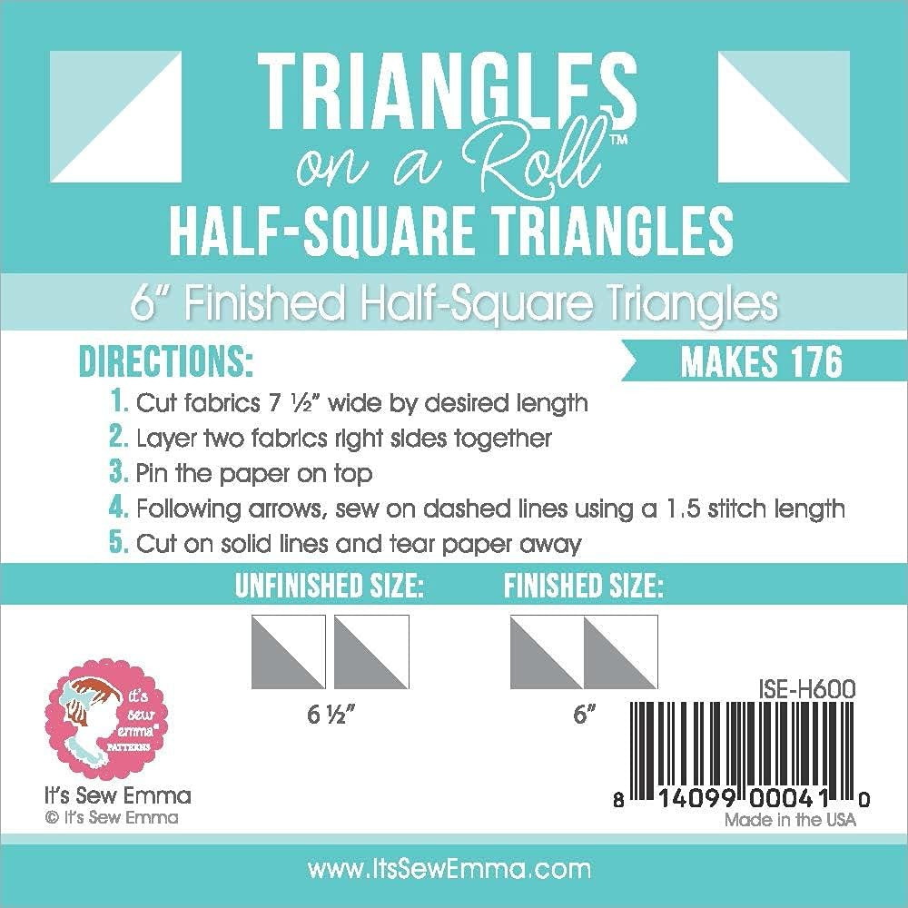 Triangles O Na Roll 6In Half Square 50Ft