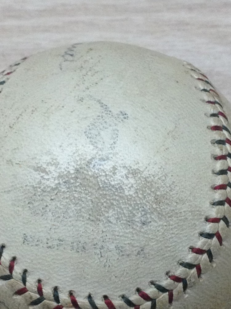 Tinker, Evers, Chance autographed ball! COA, please read