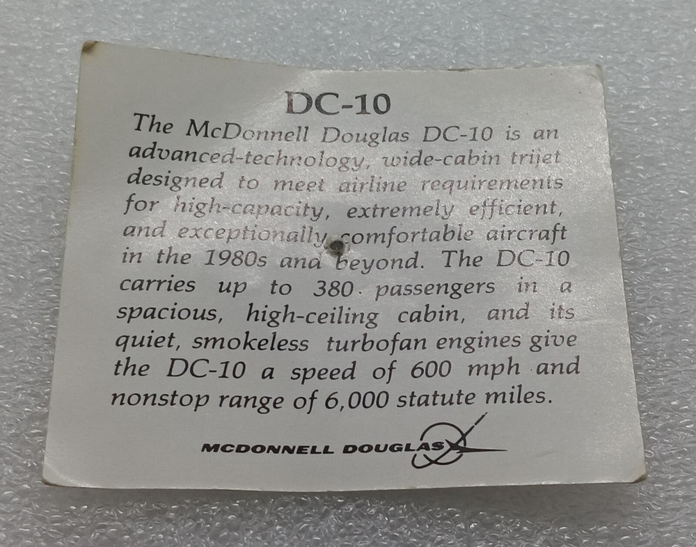 McDonnell Douglas DC-10 Lapel Pin