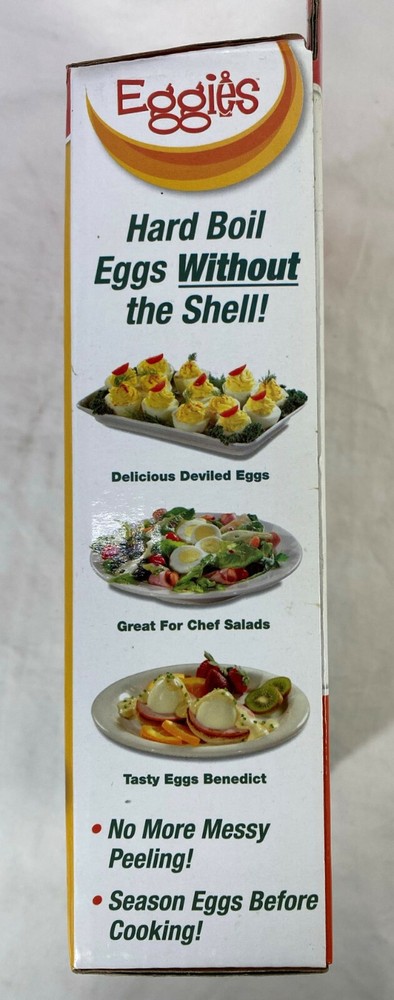 Eggies - Hard Boiled Eggs without the Shell - 6 cookers plus egg separator, NEW