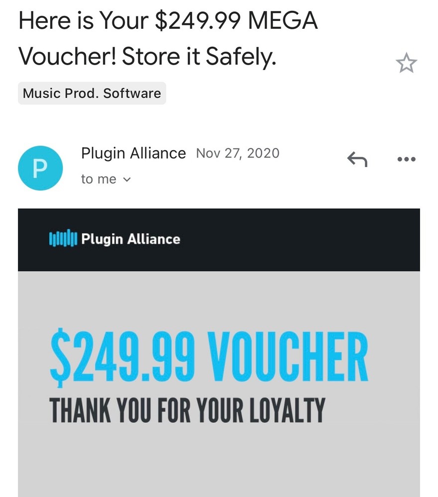 plugin alliance voucher $249.99