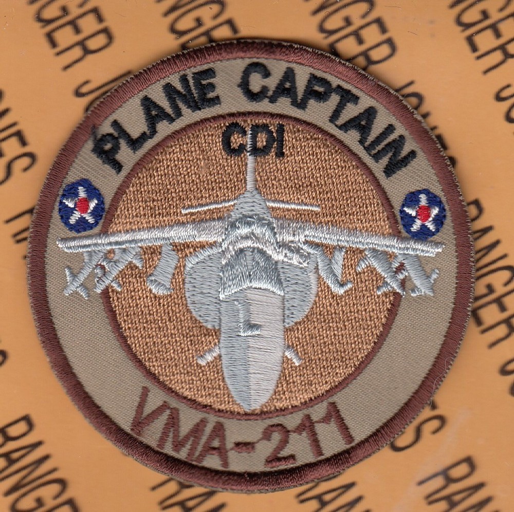 USMC Marine Corps Fighter Attack Sq VMA-211 PC Wake Island Avenger ~3" patch c/e