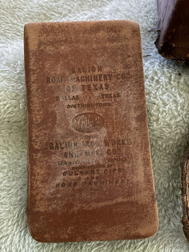 Antique leather-bound etui or traveling caddy set
