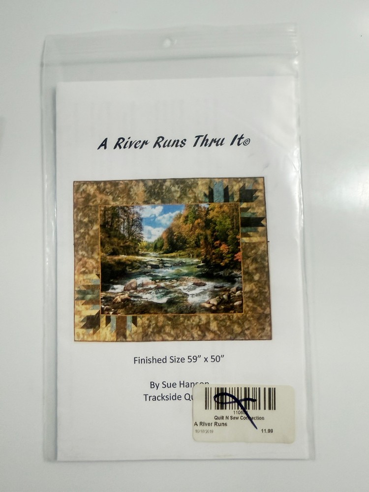 A River Runs Thru It Pattern 59" x 50" by Sue Hanson