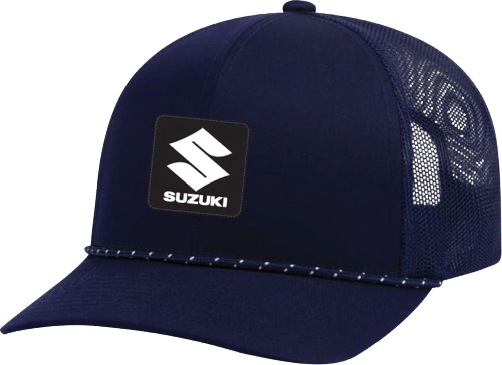 Factory Effex Suzuki Explorer Braided Snapback Hat Navy Blue