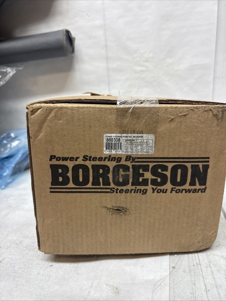 Borgeson 800338 Power Steering Pump Kit