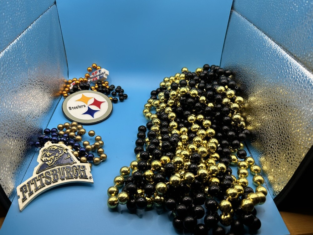 MARDI GRAS BEADS - PITTSBURGH THEMED