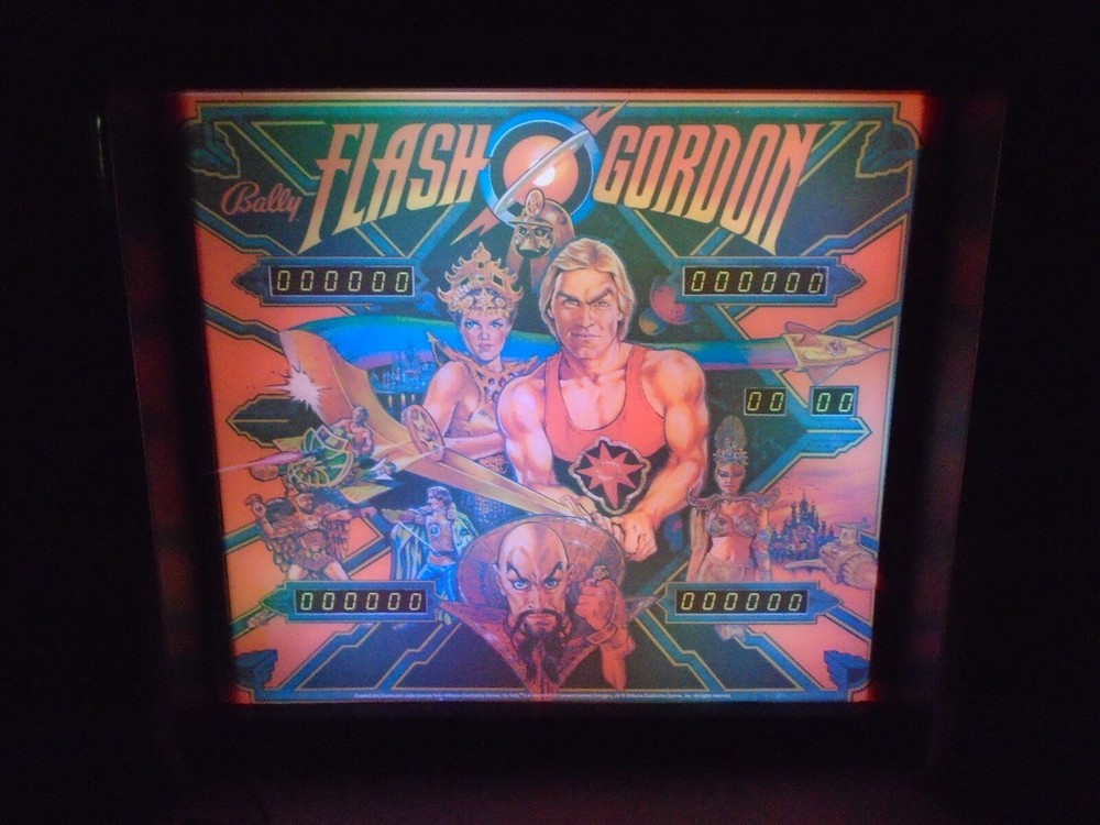 Bally Flash Gordon Pinball Head LED Display light box