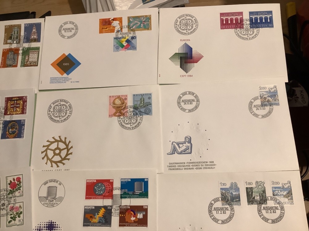 Switzerland postal covers 16 items Ref A2172