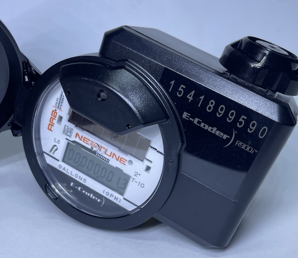 Neptune R900 v4 E-Coder T-10 Water Meter Digital LCD Reading Register