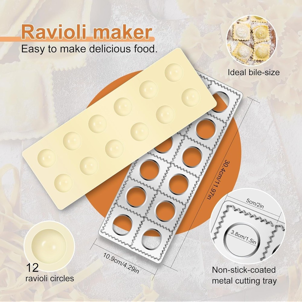12-Piece Pasta Making Tools Set - Create Authentic Homemade Pasta Effortlessly