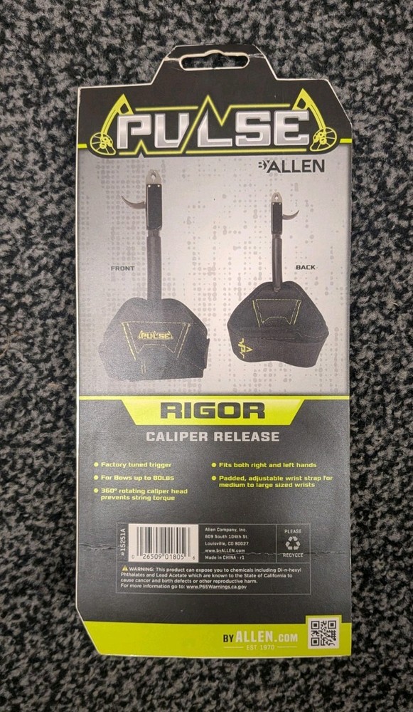 Allen Compact Bow Caliper Release Pulse Rigor Adjustable Rotating Head