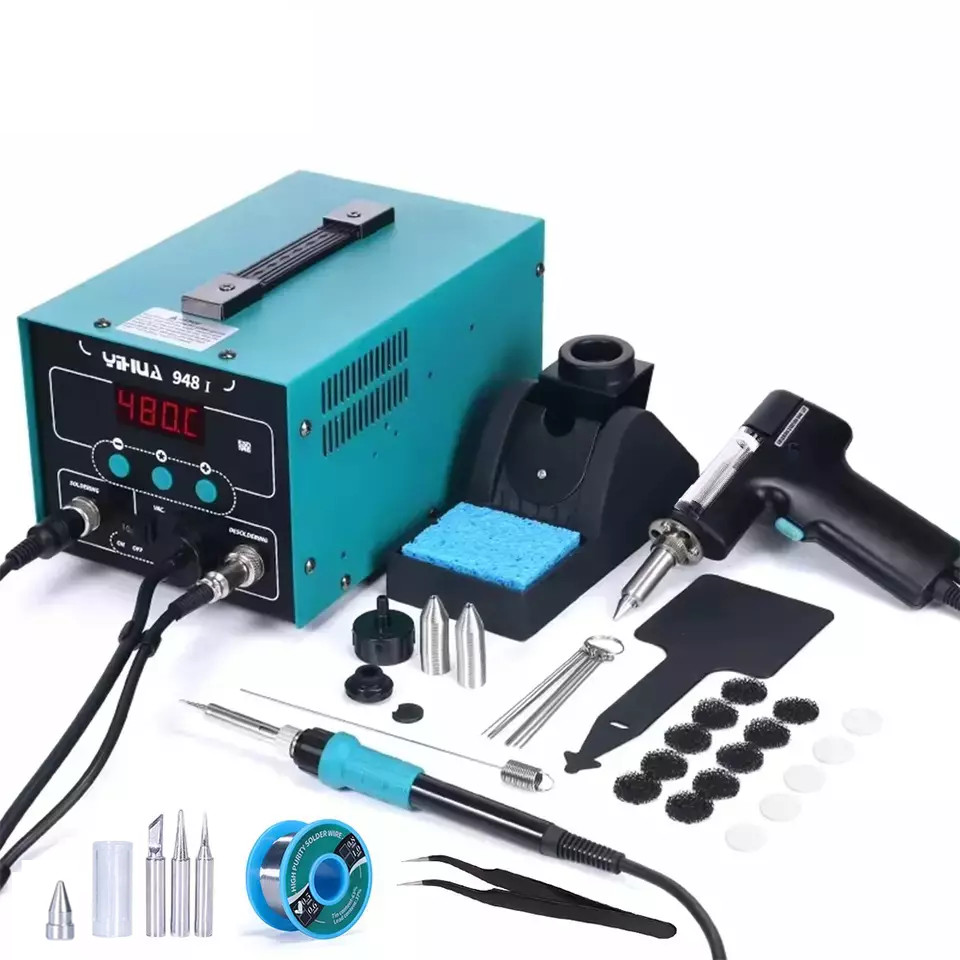 YIHUA 948-I Digital Desoldering Station Soldering Iron Station Kit Vacuum Pump
