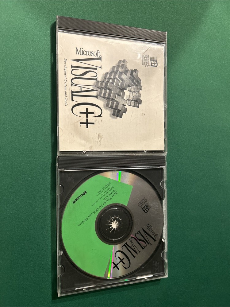 Microsoft Visual C++ 2.0 1994 & Power Tools 1.52c 1995 MS-DOS And Windows CD-ROM