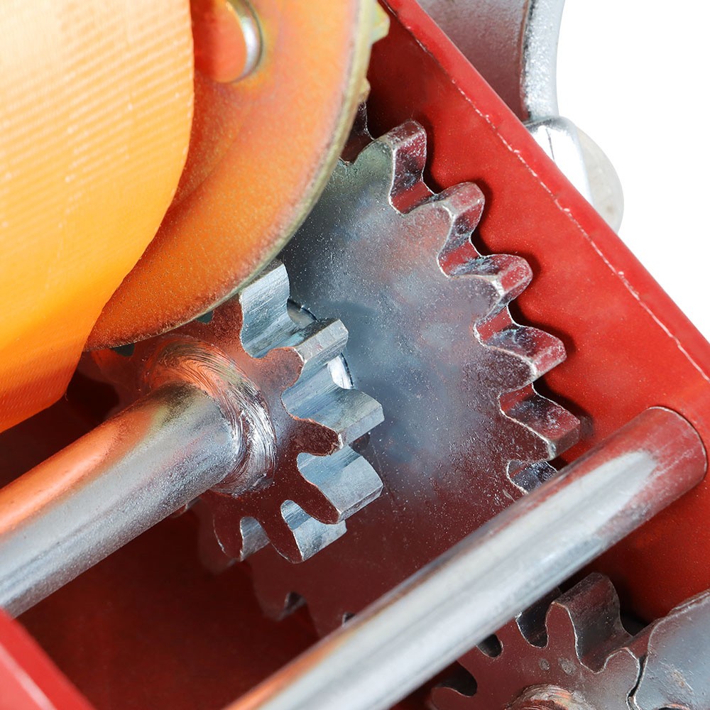 Heavy Duty Hand Winch 3500 LBS Dual Speed Hand Crank Red Strap ATV Trailer Boat