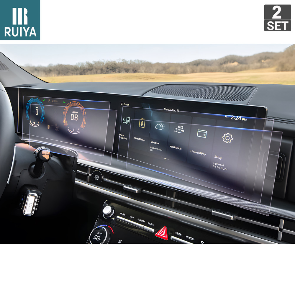 RUIYA Car Screen Protector 2 Set Nano Film 12.3-inch For 2026 Hyundai Santa Cruz