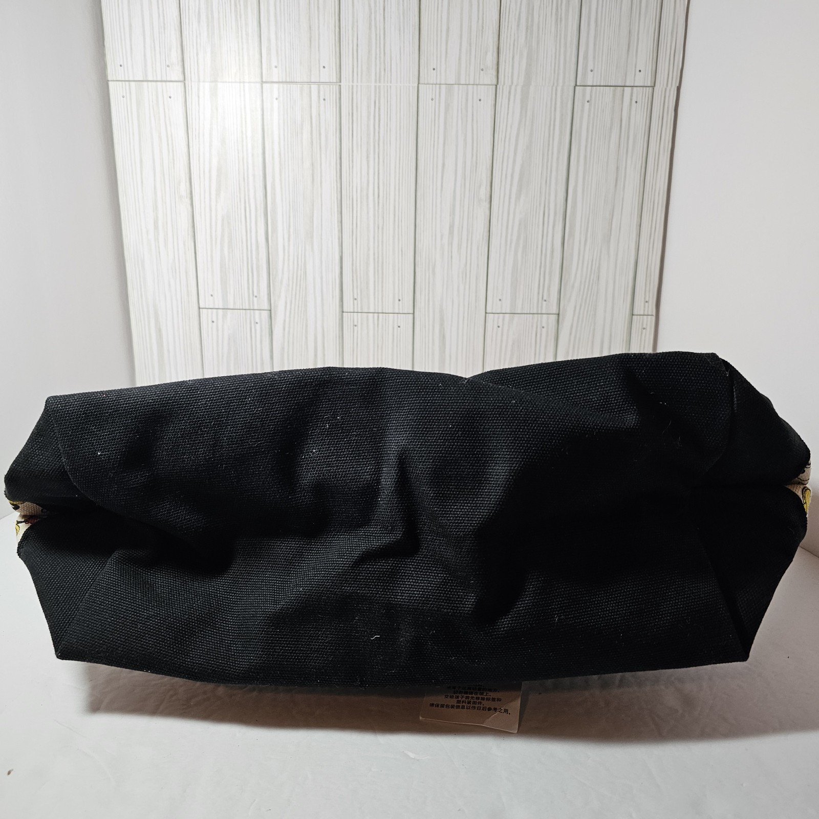 Disney Parks Walt World Canvas Mickey Mouse Allover Tote Bag Heavy Duty Zipper