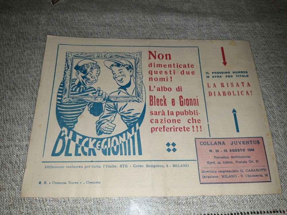 1948 Gim Toro Comic No. 35 ORIGINAL £. 12