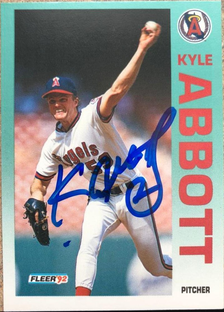 Kyle Abbott Autographed 1992 Fleer #51