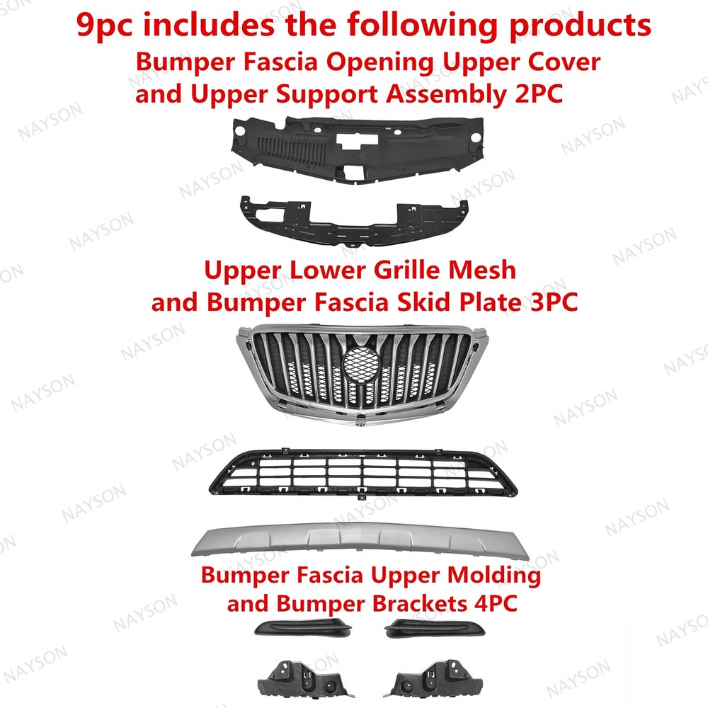 Bumper Brackets/Molding/Radiator Support/Upper Lower Grille For Encore 2013-2016